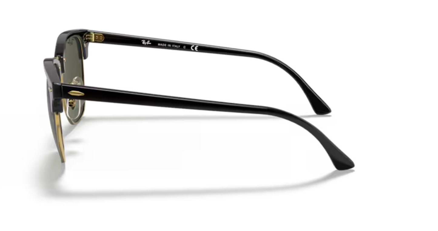 RayBan Clubmaster Frames - Black on Gold