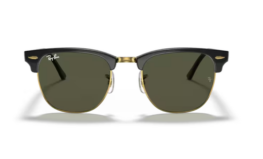 RayBan Clubmaster Frames - Black on Gold