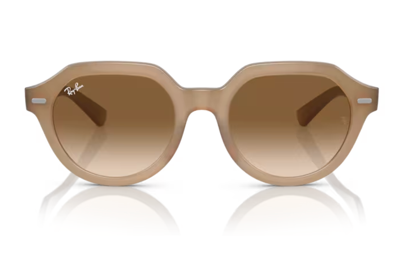 Chunky RayBans in Sand