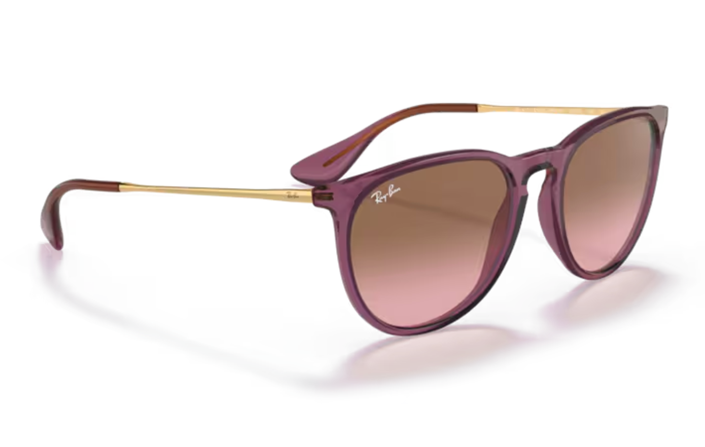 Ladies Violet and Gold Round RayBan Frames