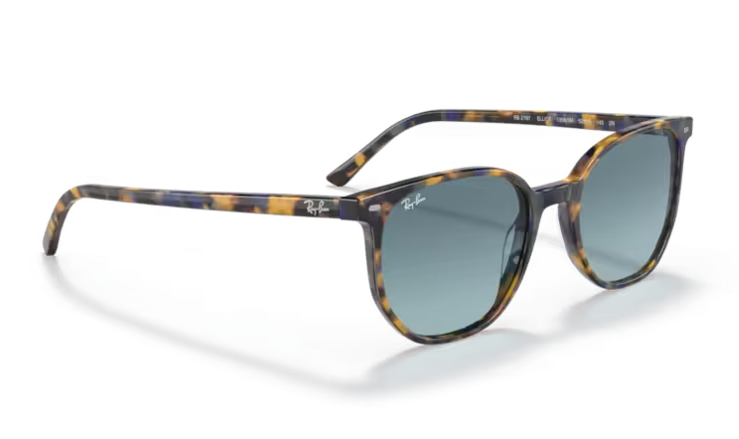 RayBan Frames in Yellow & Blue Havana Slim Sides