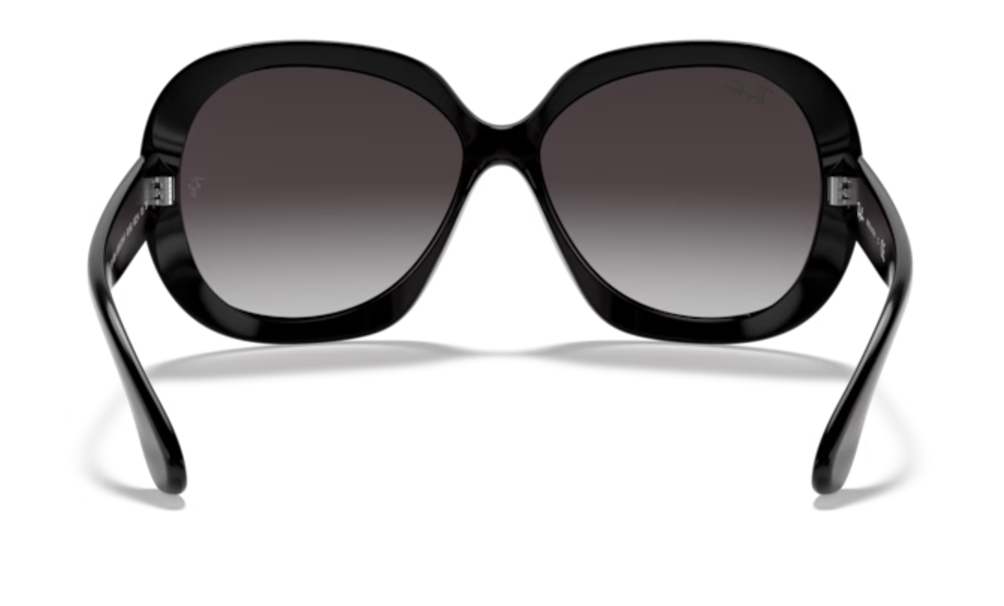 Large Black RayBan Ladies Frames with Grey Lenses