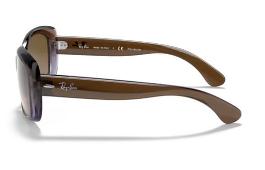 RayBan Ladies Round Purple Sunglasses