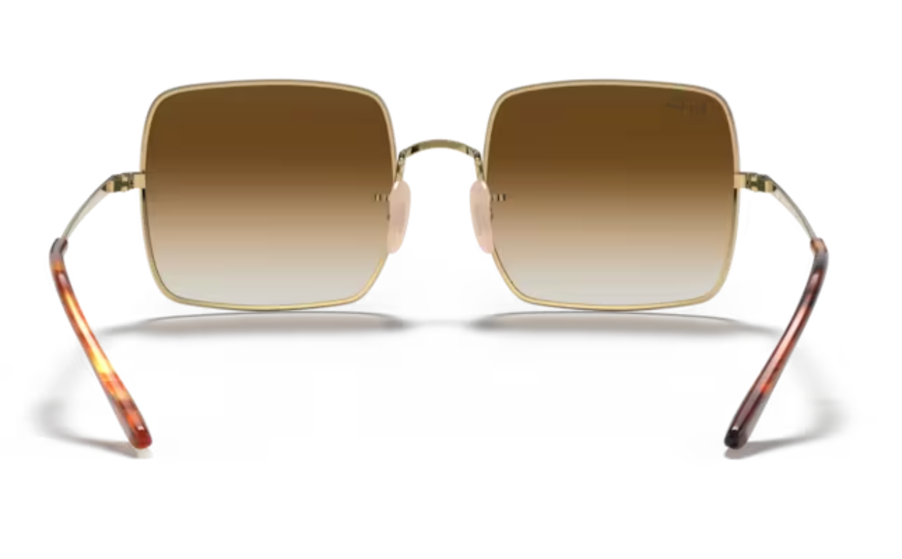 Ladies Ray Ban Gold Square Frames