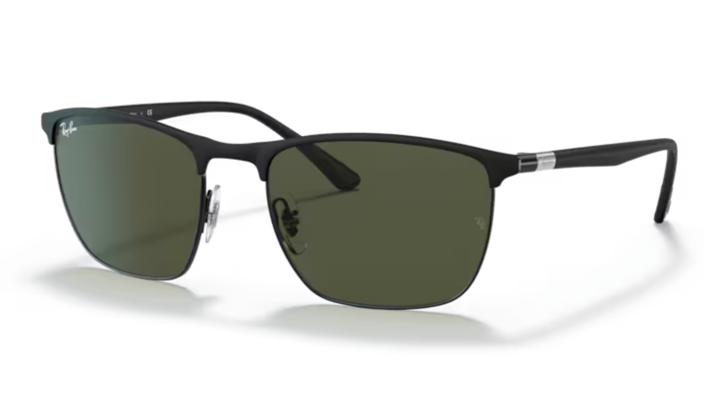 Ray Ban Gents Matte Black Metal Frames