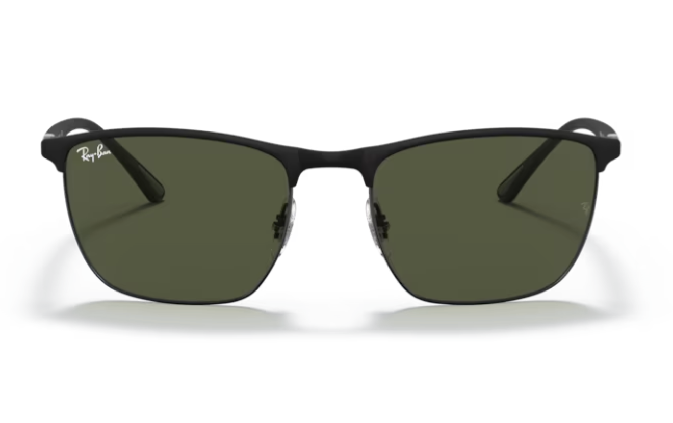 Ray Ban Gents Matte Black Metal Frames
