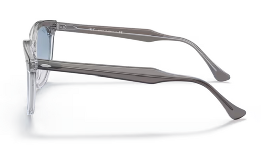 Ray Ban Grey on Transparent with Blue Gradient Lens