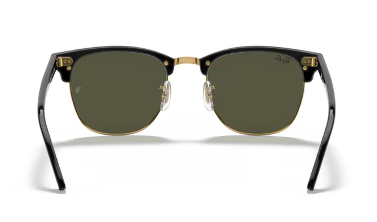 Ray Ban Clubmaster Unisex Frame - Black on Gold