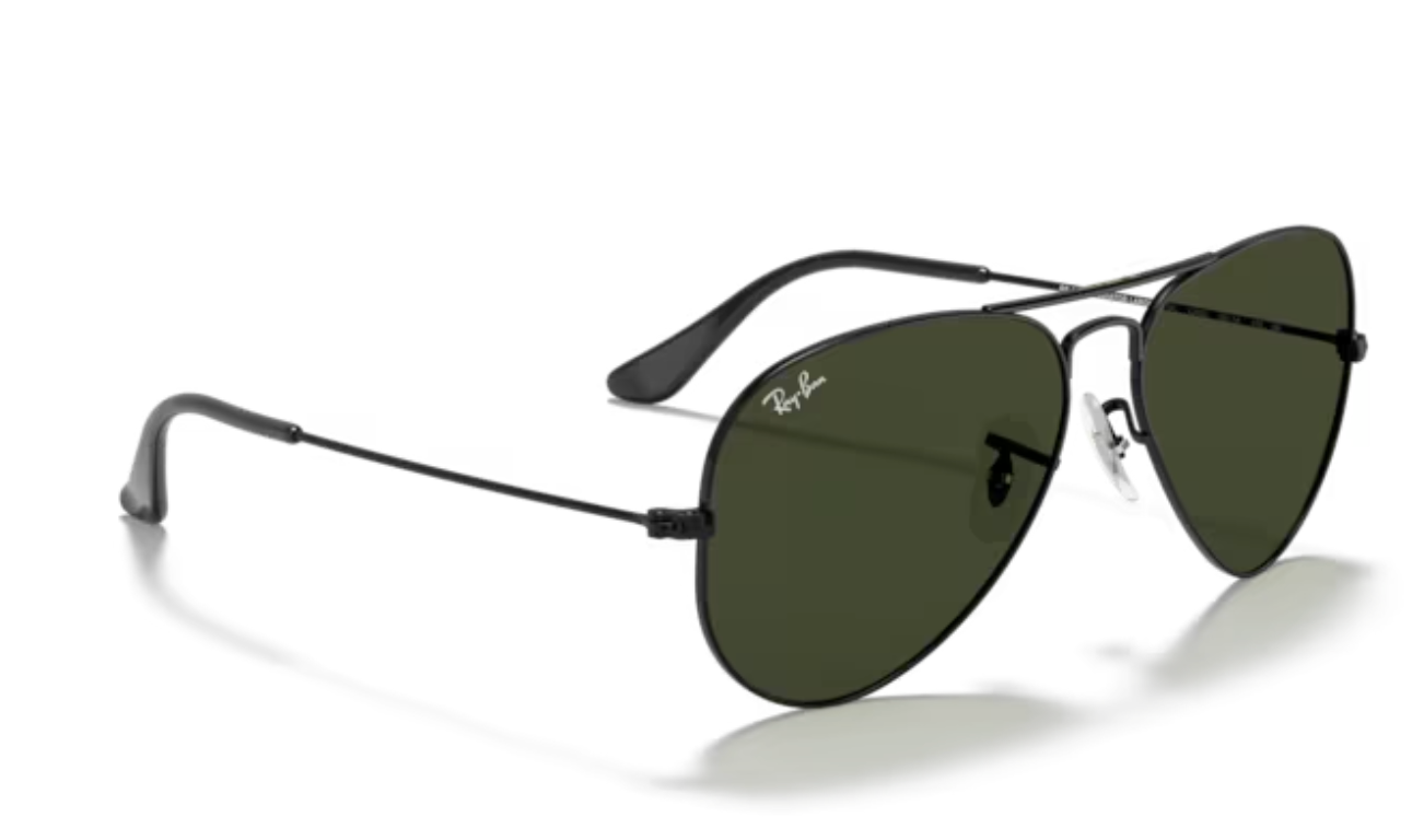 Ray Ban Aviator Large Metal Frame - Black