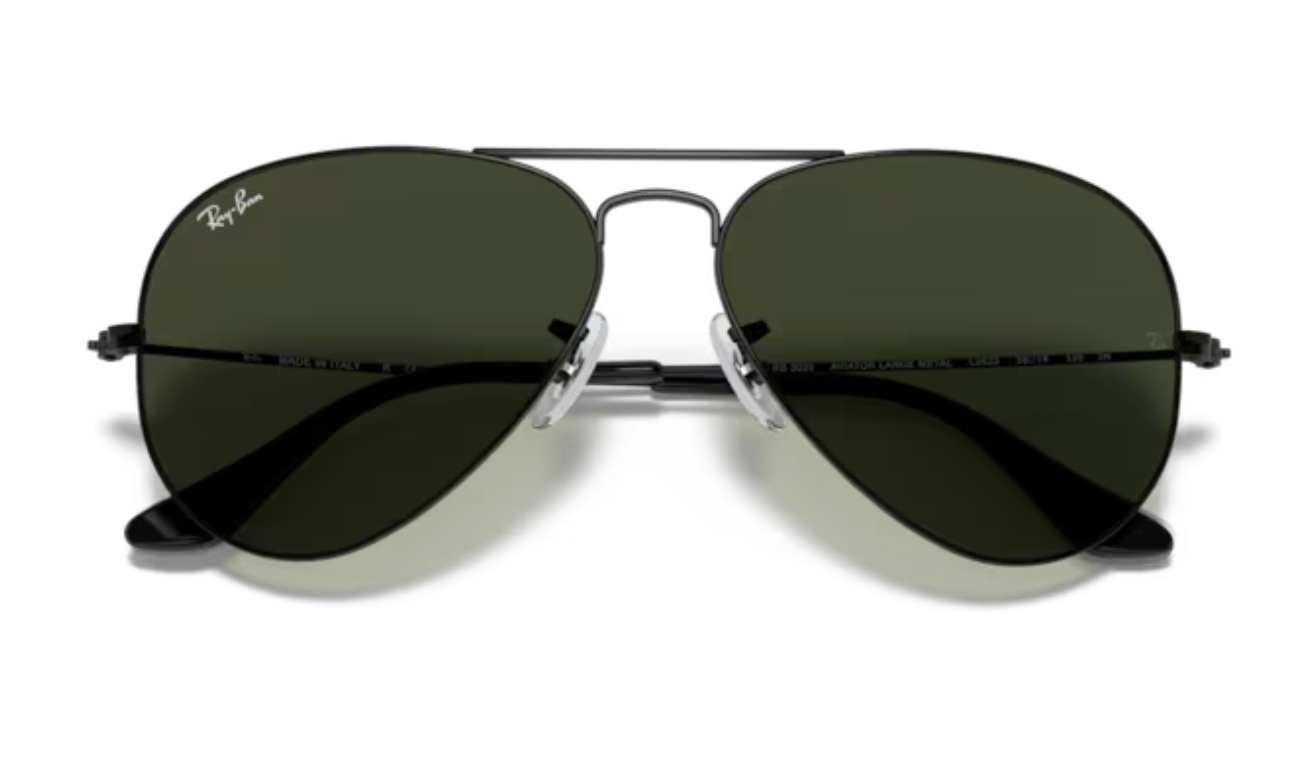 Ray Ban Aviator Large Metal Frame - Black