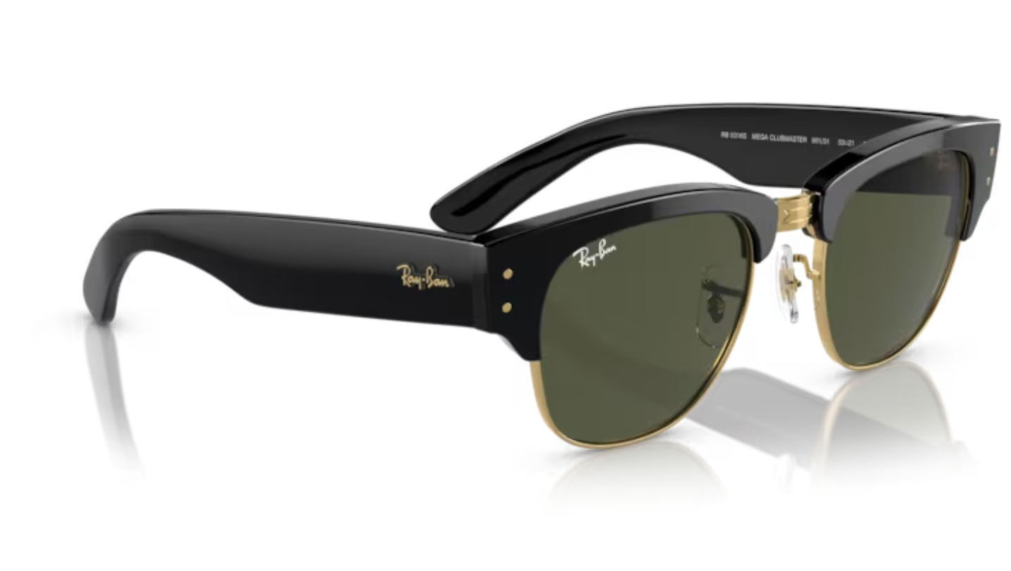 RayBan Mega Clubmaster Frame Black on Gold