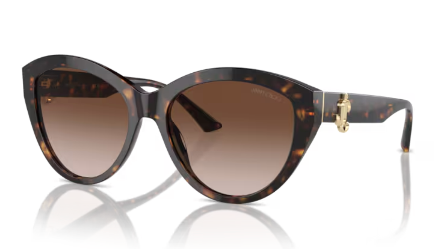 Jimmy Choo Brown Havana Cat Eye Frames
