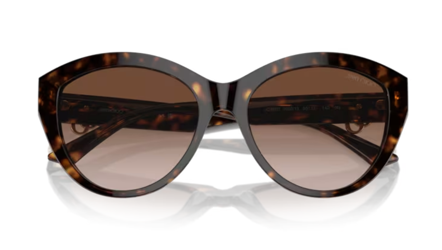 Jimmy Choo Brown Havana Cat Eye Frames