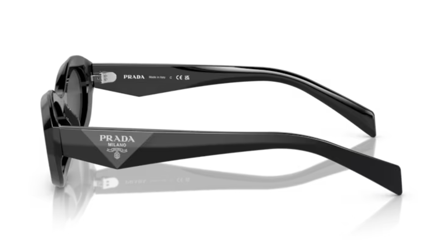 Prada Ladies Oval Black Frames