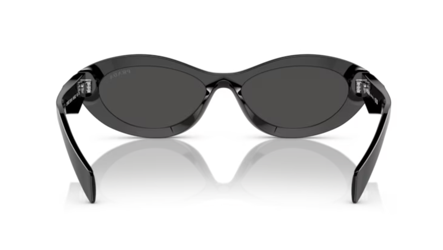 Prada Ladies Oval Black Frames