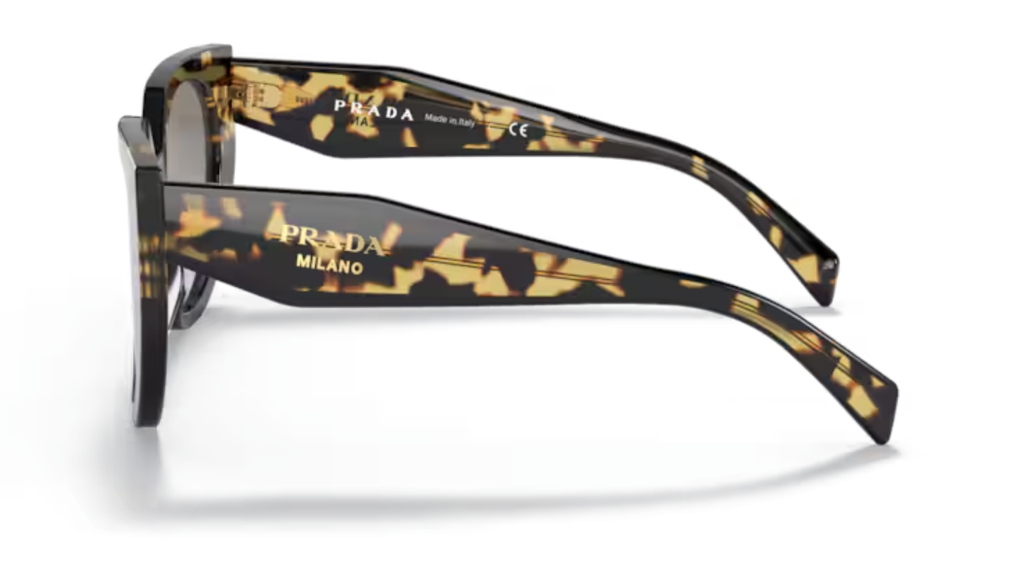 Prada Ladies Chunky Black/Tortoise Frames