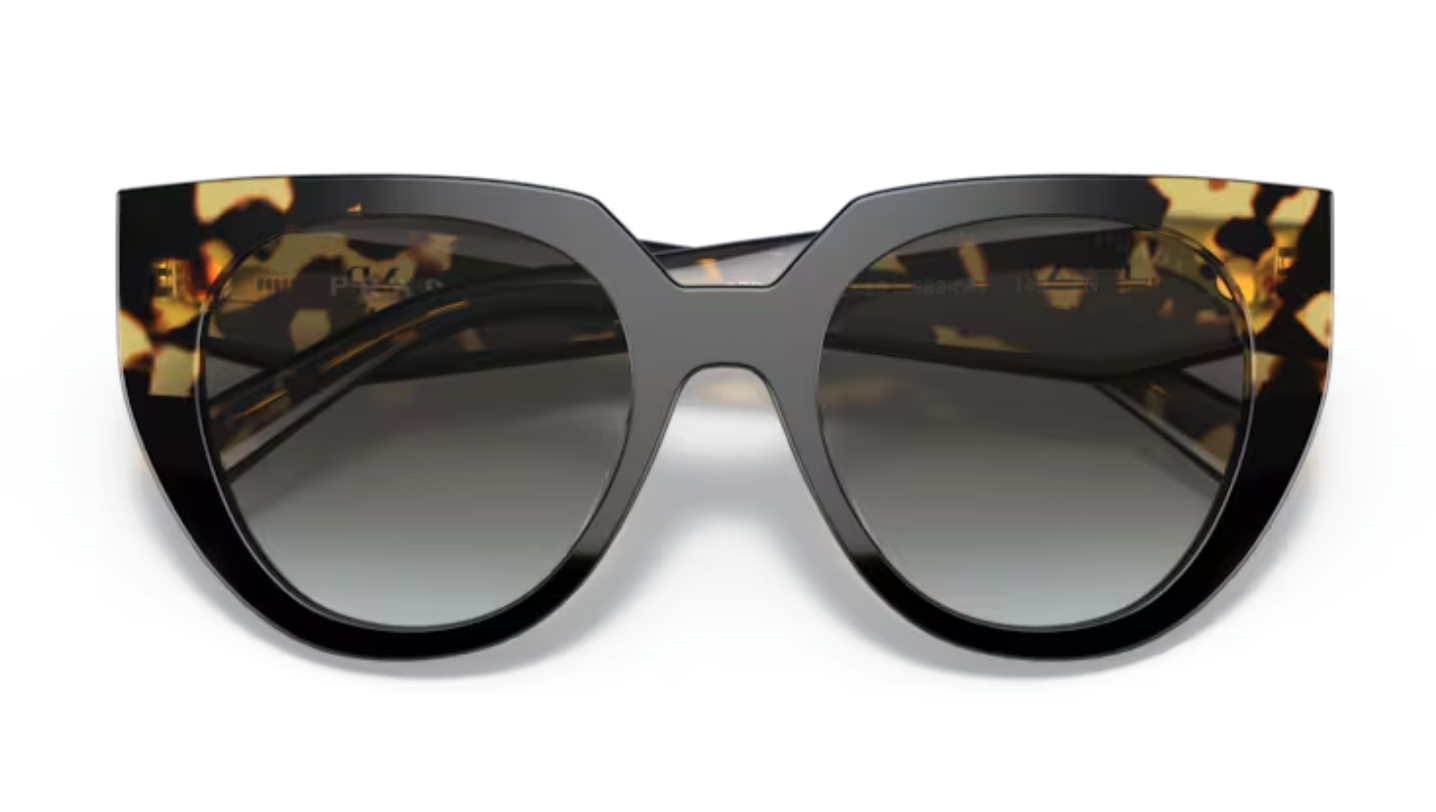 Prada Ladies Chunky Black/Tortoise Frames