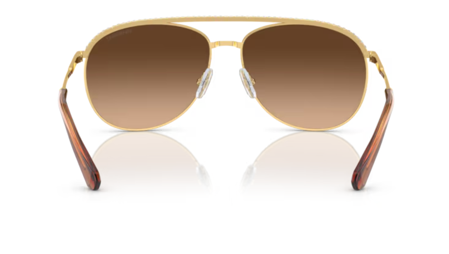 Swarovski Sparkly Aviator Frames in Gold