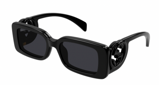 Ladies Gucci Black Chunky Rectangle Frames