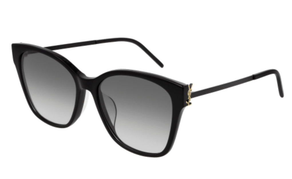 YSL Ladies Black Cat Eye Frames