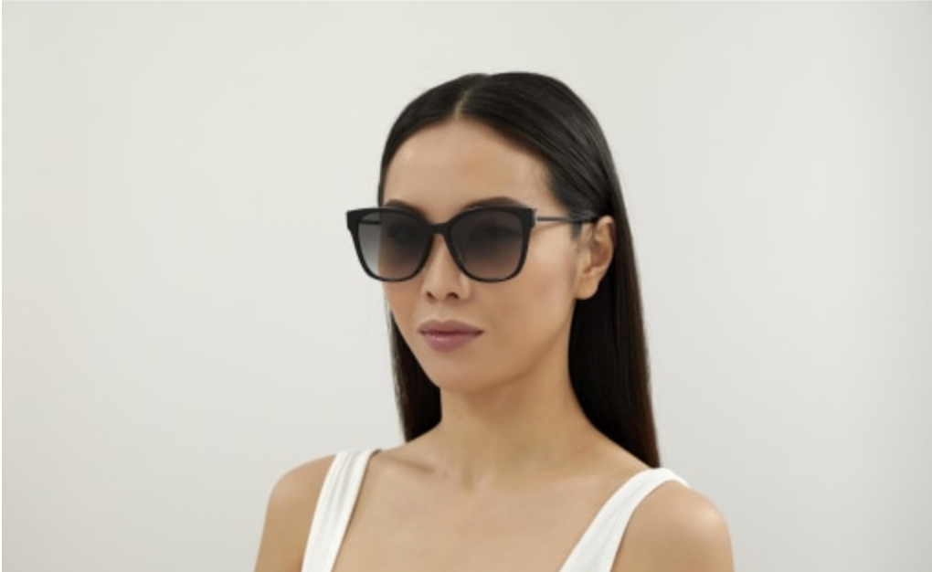 YSL Ladies Black Cat Eye Frames