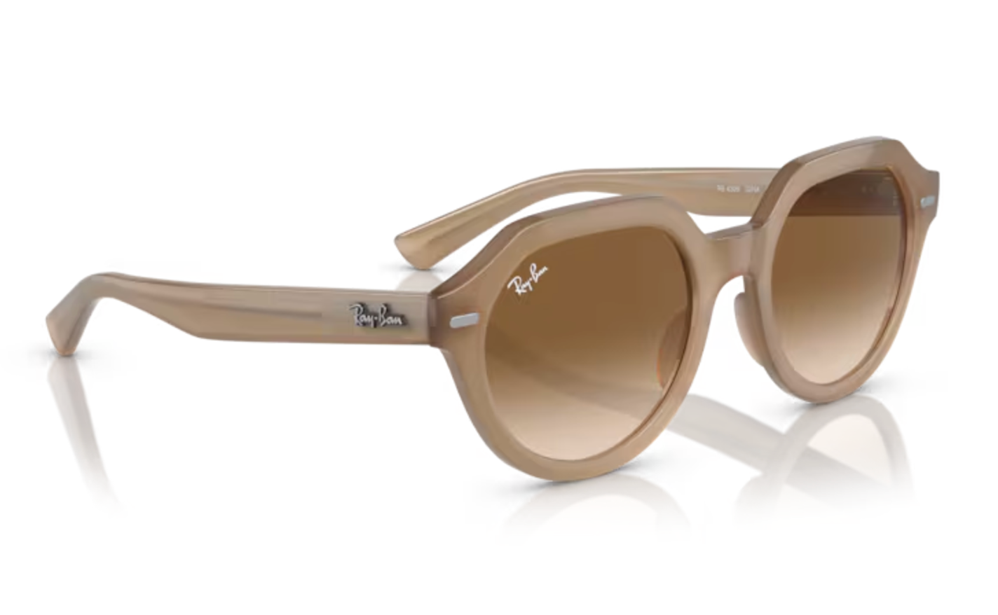 Chunky RayBans in Sand